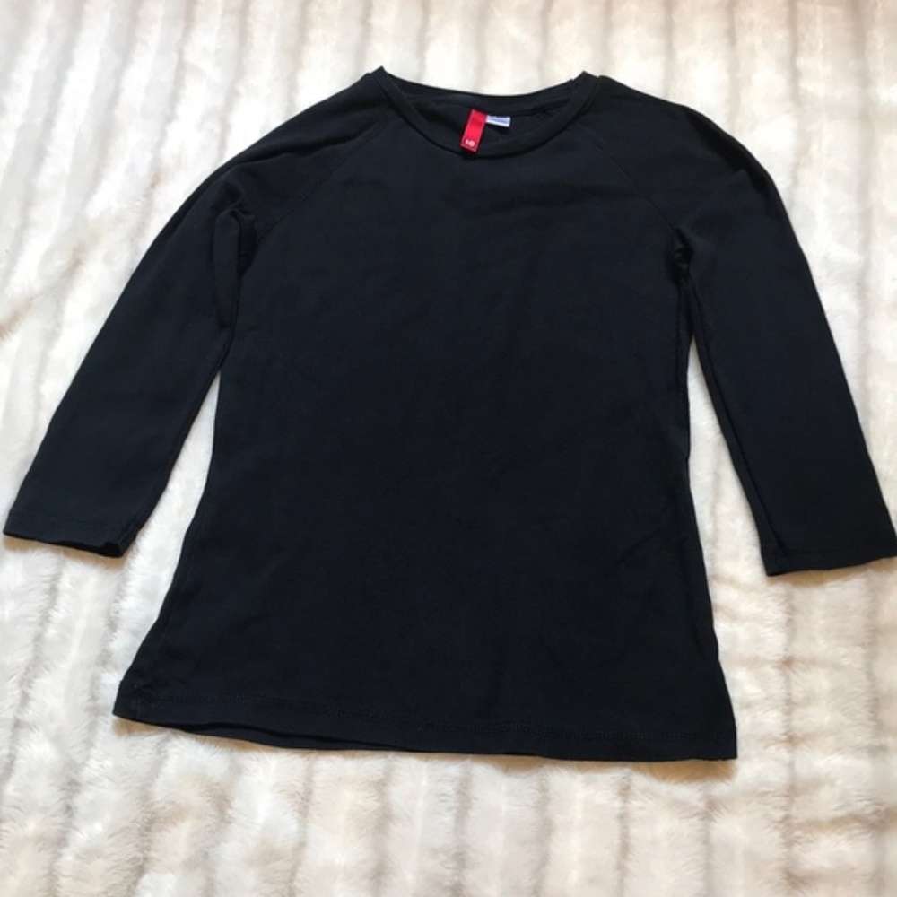 Divided H&M black baseball style tee size 10.